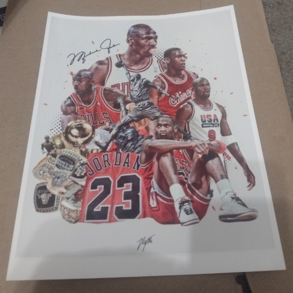 NEW! MICHAEL JORDAN CAREER HALL OF FAME SIZE 11 RING WITH RING BOX & POSTERS SET - Picture 14 of 17